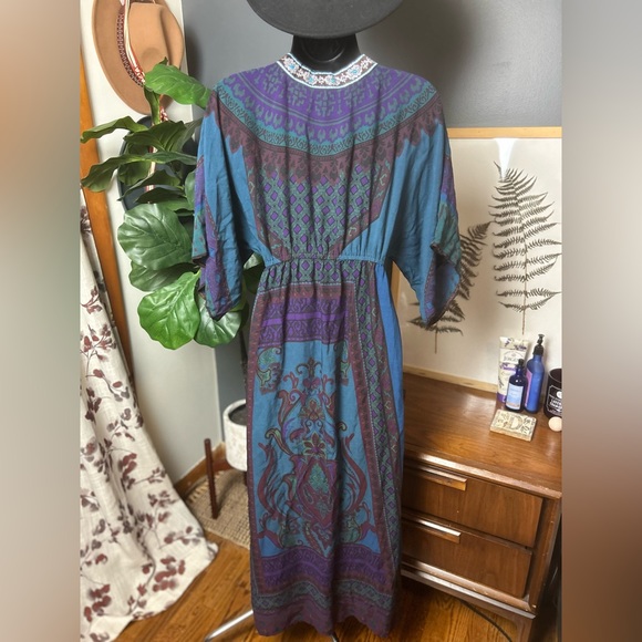 Bohemian Blue Maxi Dress - Picture 4 of 5